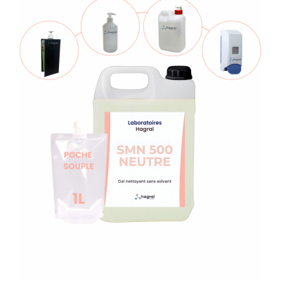 SMN 500 NEUTRE Gel nettoyant sans solvant