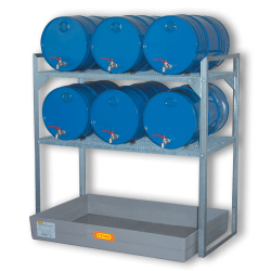 Rayonnage de rétention pour fûts de 60L