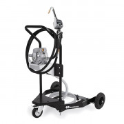 Chariot mobile pour fût avec pompe à membrane déportée 50 L/min