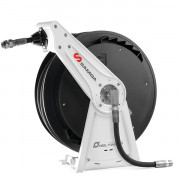 Distributeur d'huile avec pompe déportéeet enrouleur monobras