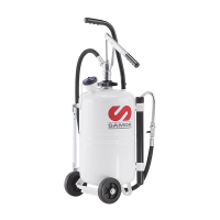 Distributeur d'huile carrossé par pompe manuelle 25 L sur roues