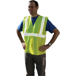 Gilet baudrier jaune ou orange - classe 2